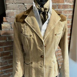 Ralph Lauren Caramel Wide Wale Corduroy Blazer